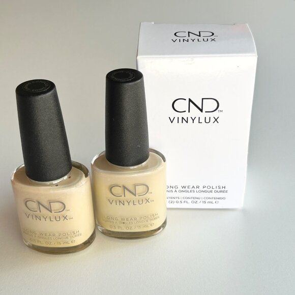 CND VINYLUX "Brimstone" Pack of 2 Tan Long Wear Nail Polish #284 - Picture 1 of 2